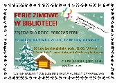 FERIE ZIMOWE W BIBLIOTECE