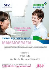 Masz 50-69 lat? Zrobiłaś już mammografię?