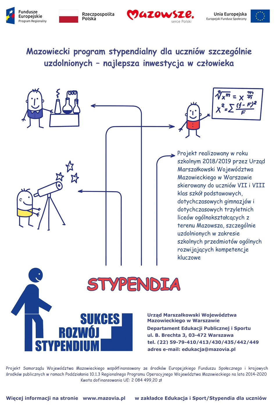 Mazowiecki program stypendialny dla uczniów szczególnie uzdolnionych
