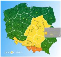 Najintensywniejsze opady śniegu popołudniu