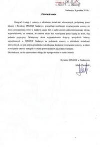 Oświadczenie