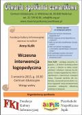 Otwarte Spotkanie Czwartkowe - z logopedą