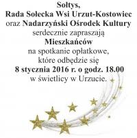 Spotkanie opłatkowe dla Mieszkańców wsi Urzut-Kostowiec
