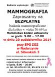 Zapraszamy na bezpłatne badania mammograficzne!