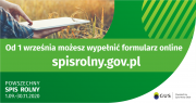 Od 1 września możesz wypełnić fomularz online spisrolny.gov.pl