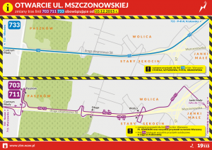 UWAGA! Zmiana kursów linii  ZTM